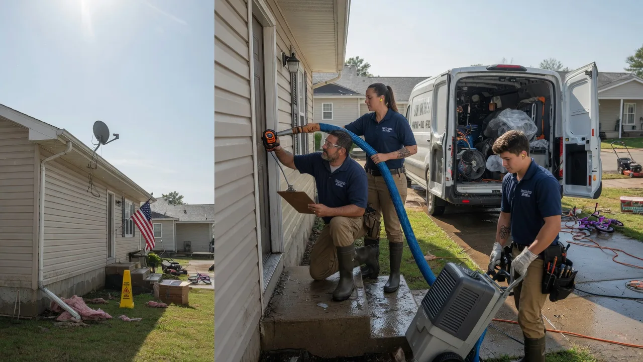 Ceiling Water Damage Restoration in Canfield, OH near me